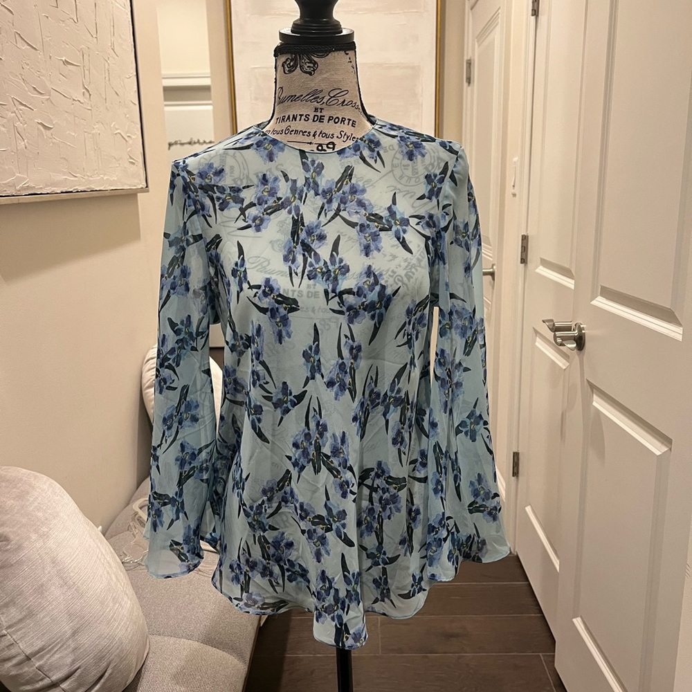 Zara blue blouse